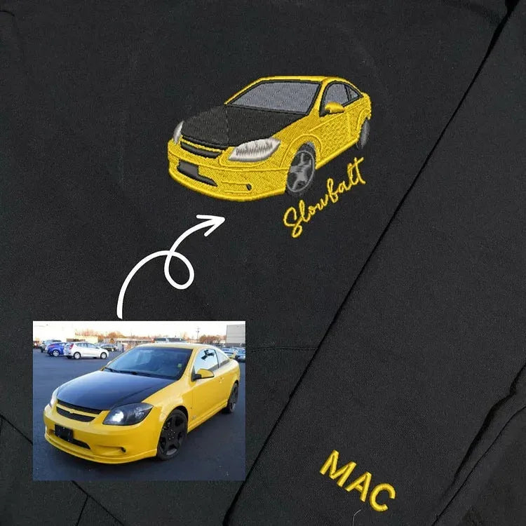 Custom Car/Motorcycle Embroidered Hoodie Tee Sweatshirt