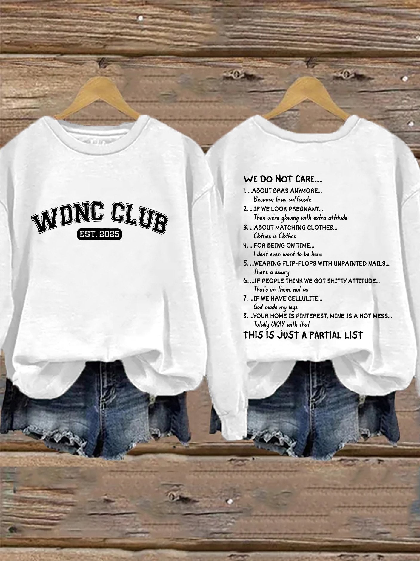 🔥Buy 3 Get 15% Off🔥Retro Proud Member Of WDNC Club Est. 2025 Print Sweatshirt