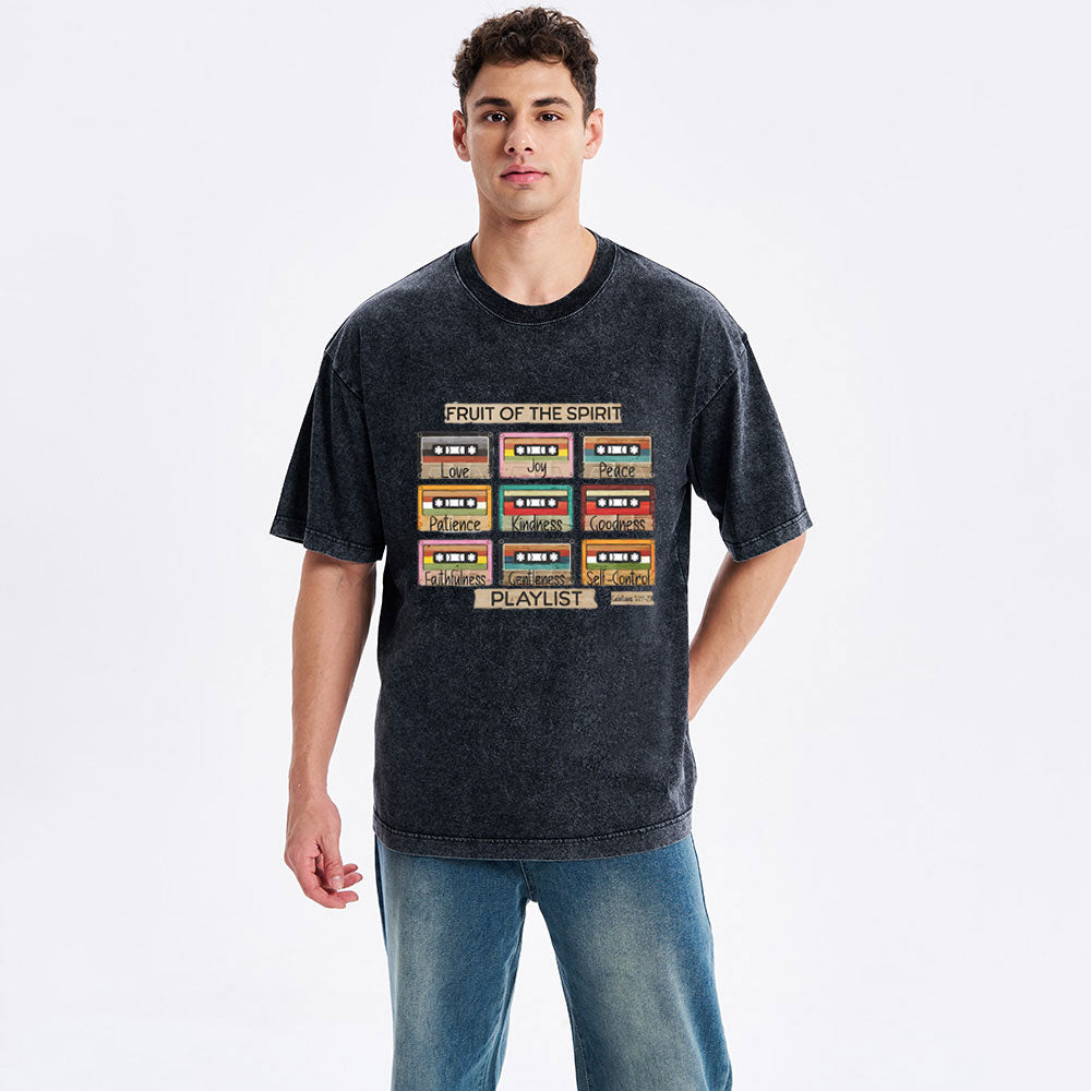 Fruit of The Spirit Christian Washed T-Shirt
