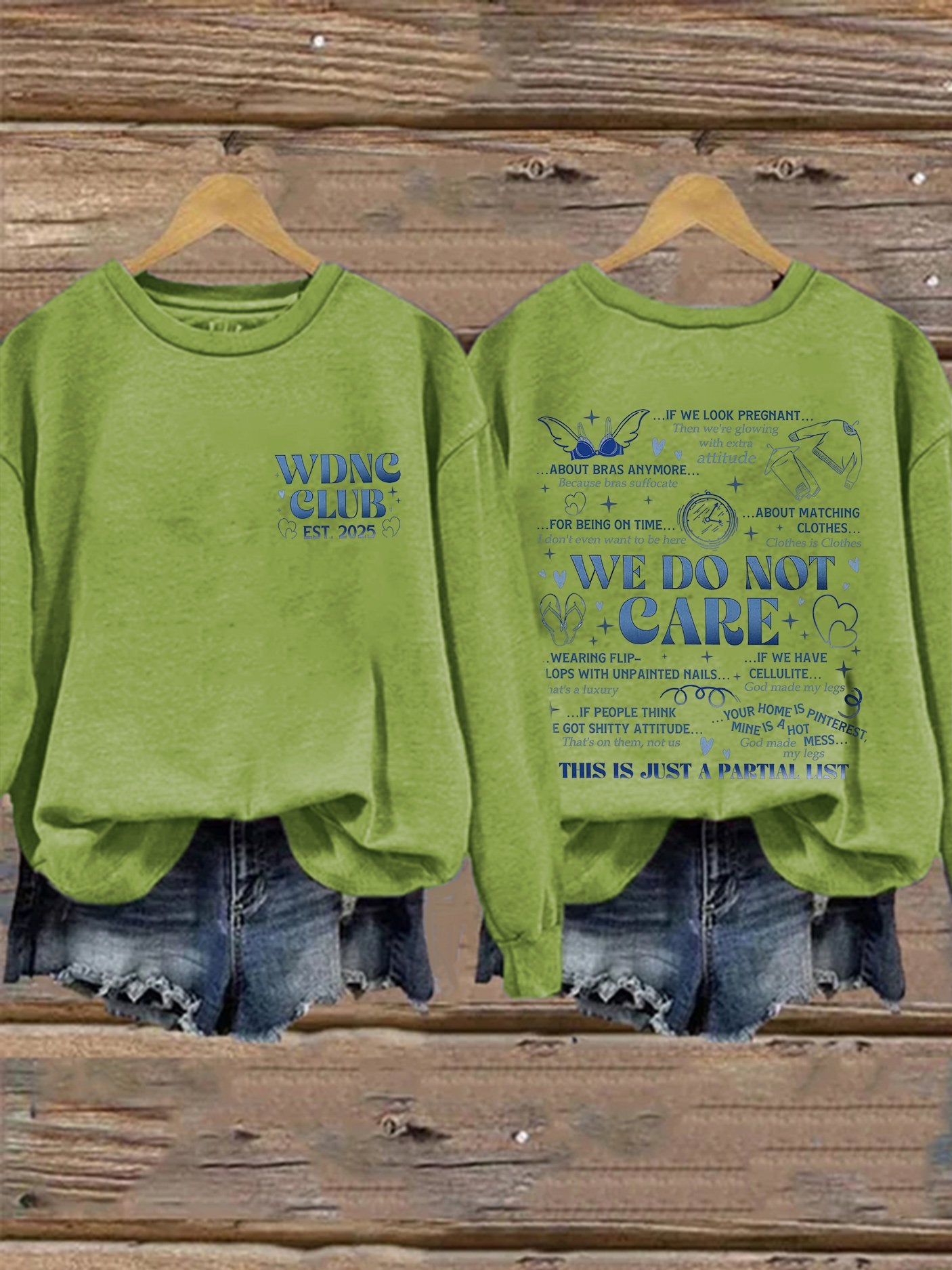 🔥Buy 3 Get 15% Off🔥Retro Funny Proud Member Of WDNC Club Est. 2025 Menopause Perimenopause Print Sweatshirt