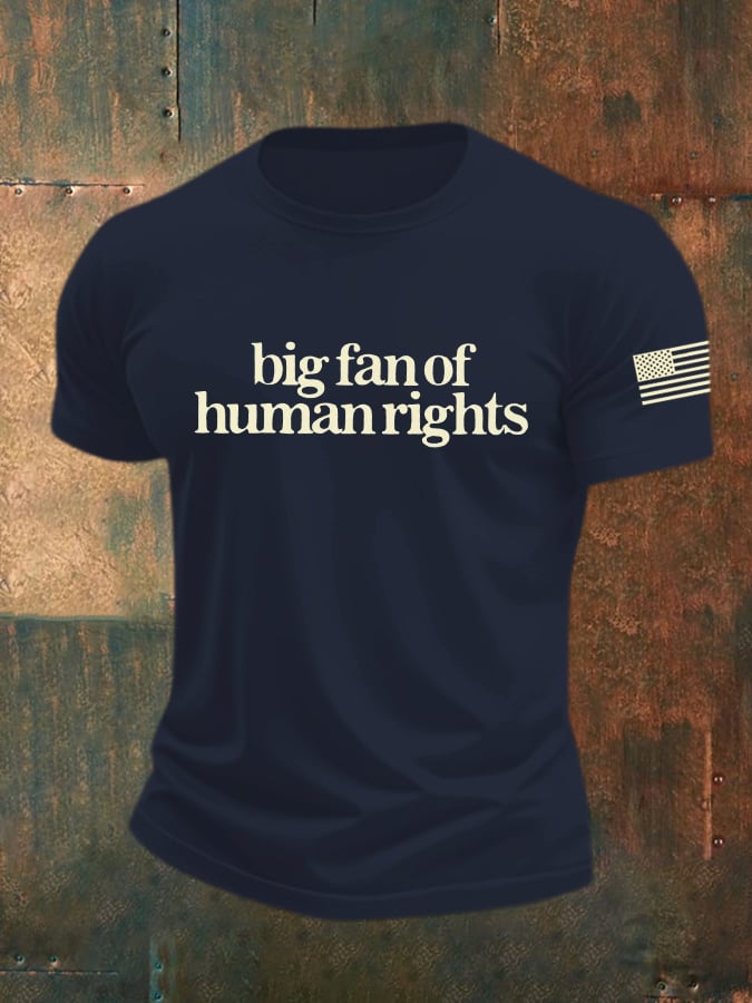 🔥Buy 3 Get 15% Off🔥Men's Casual Big Fan of Human Rights T-shirt