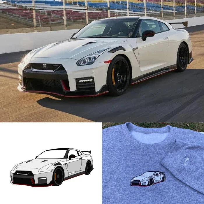 Customized Car Embroidered Sweatshirt