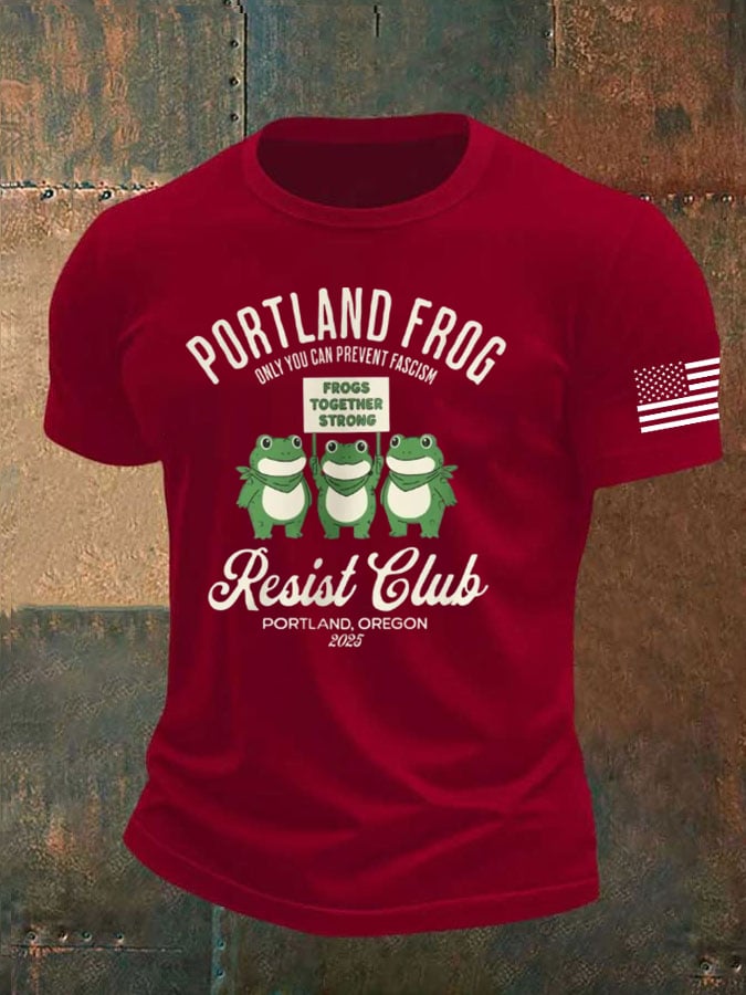 🔥Buy 3 Get 15% Off🔥Men's Portland Frog Print T-Shirt