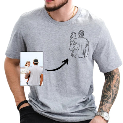 To My Man - Custom Photo Embroidery Shirt