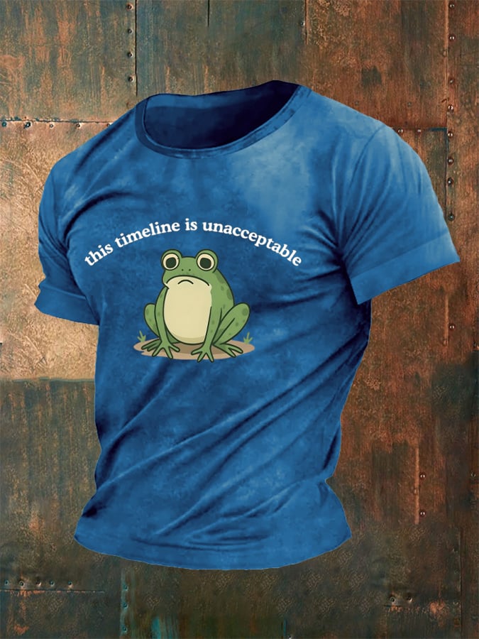 🔥Buy 3 Get 15% Off🔥Men's This Timeline Is Unacceptable  Print Casual T-Shirt