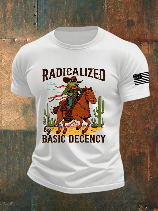 🔥Buy 3 Get 15% Off🔥Men's casual basic moral radicalization justice frog resistance T-shirt
