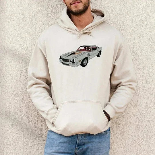 Custom Car Embroidered Crewneck & Hoodies – The Perfect Gift for Dad or Husband!