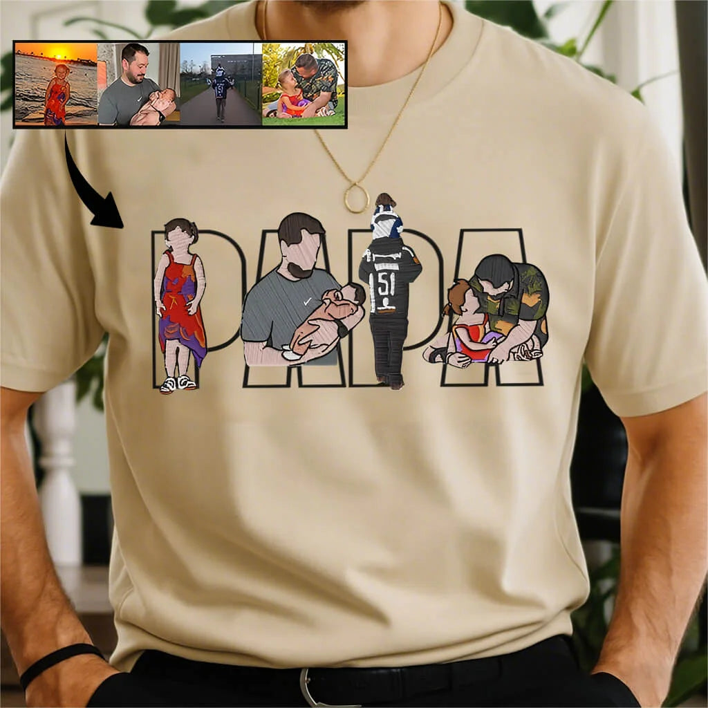 Custom Family Embroidered Sweatshirt – A Unique and Heartwarming Gift for Dad or Mom
