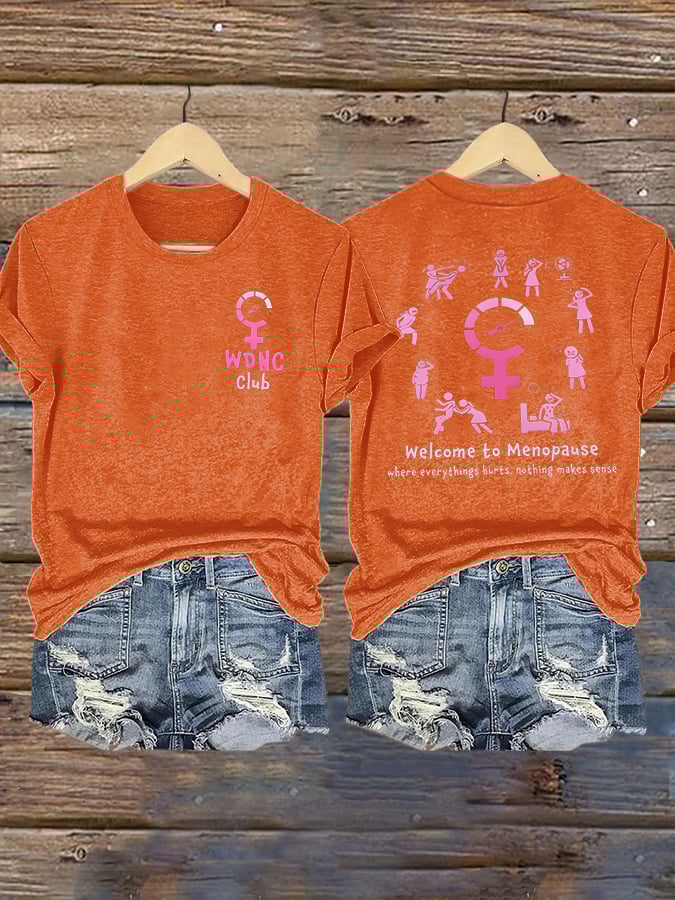 🔥Buy 3 Get 15% Off🔥Women's WDNC Menopause and Perimenopause Print T-Shirt