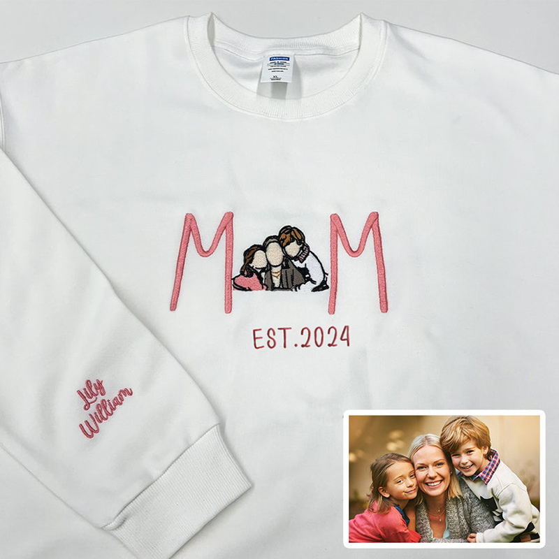 Personalised Mum Embroidered Sweatshirt
