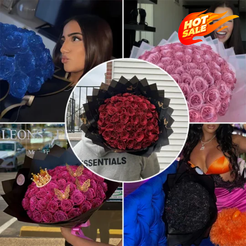 💕Glitter Rose Bouquet💕 - Best Gift to Couples (Never Wither)