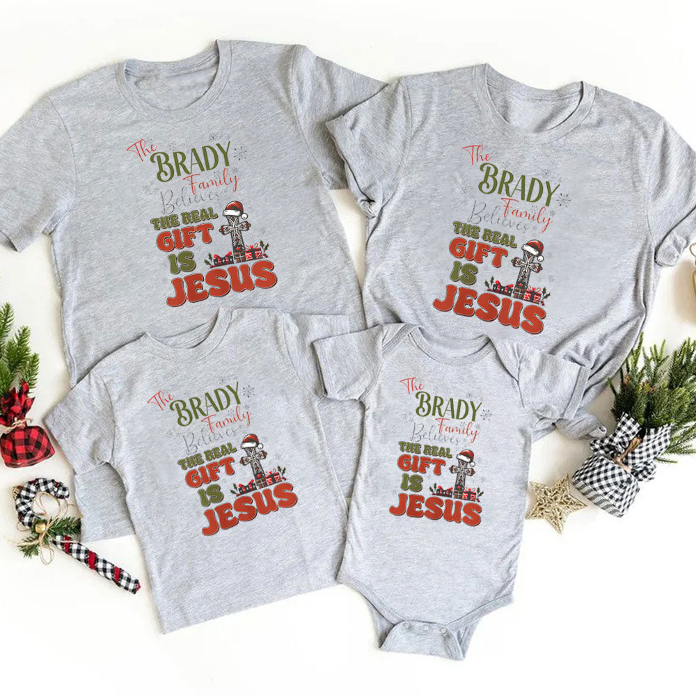 Personalized Family Believes Christmas Family Matching Shirts