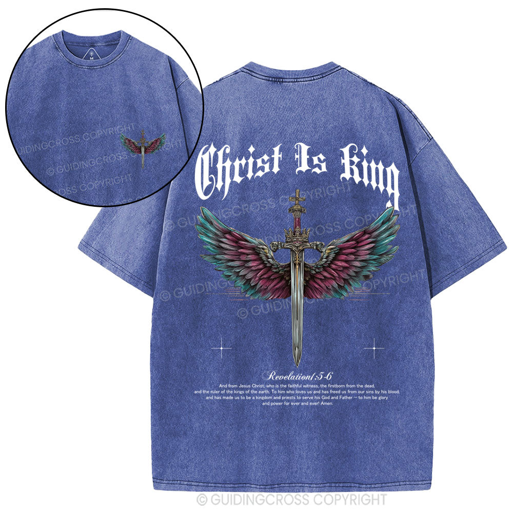 Christ Is King Christian Washed T-Shirt