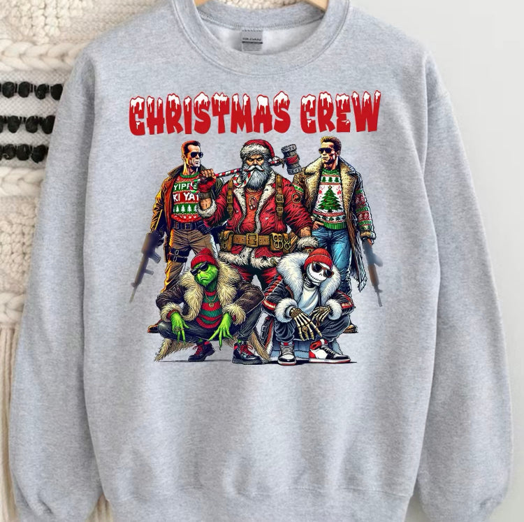 Custom Embroidered Christmas crew Movie Character Sweatshirt