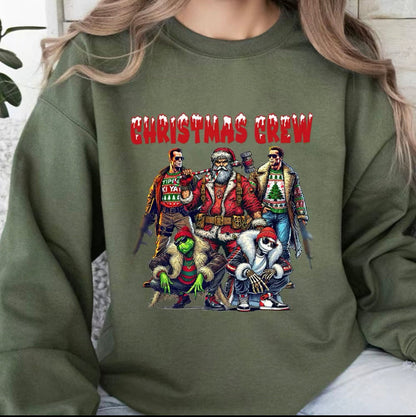 Custom Embroidered Christmas crew Movie Character Sweatshirt