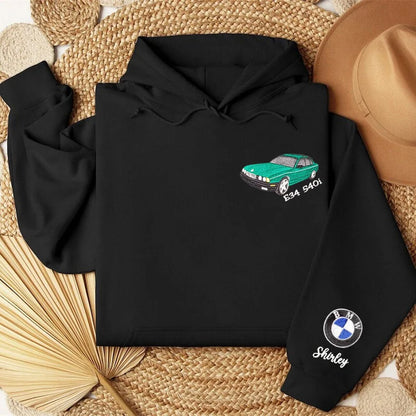 Custom Car Embroidered Crewneck & Hoodies – The Perfect Gift for Dad or Husband!