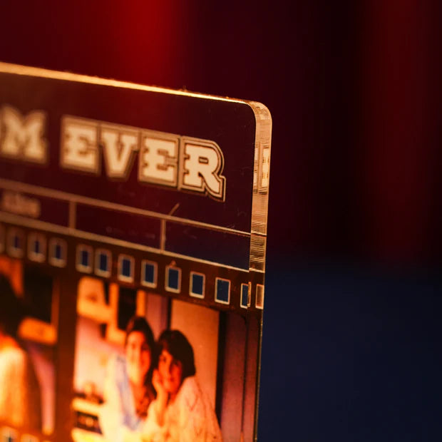Custom LED Light Frame - Vintage Film Strip Design for Mom's Precious Memories