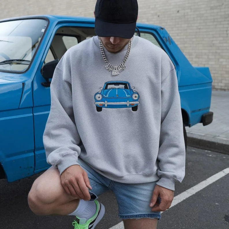 Customized Car Embroidered Sweatshirt