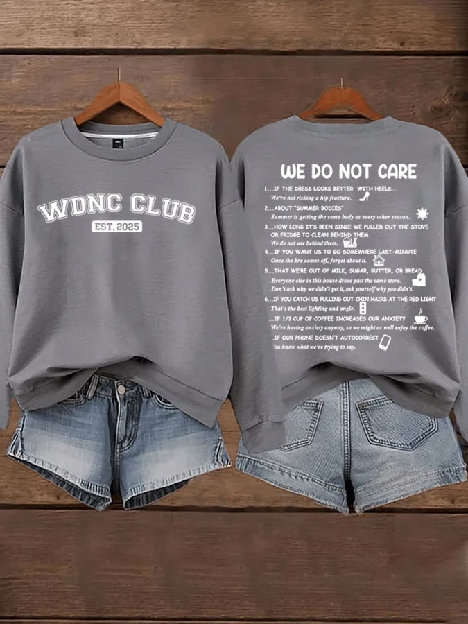 🔥Buy 3 Get 15% Off🔥Women's  WDNC Menopause And Perimenopause Print Sweatshirt