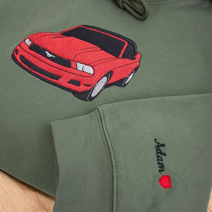 Customized Car Embroidered Sweatshirt