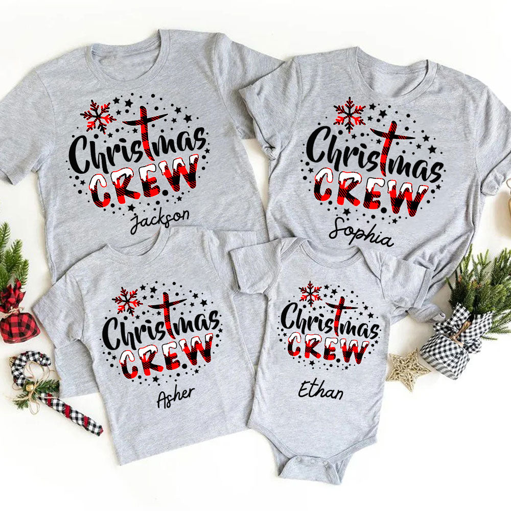 Personalized Christmas Crew Family Matching Shirts