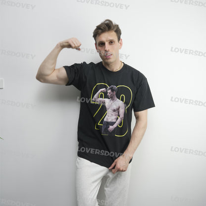 Father’s Day Custom Sport Photo T-Shirt – Personalized Sports & Fitness Tee with Name & Number