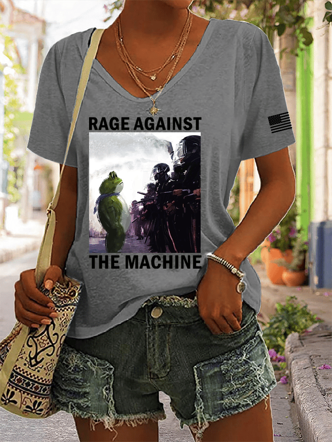 Women's FDT Print V-Neck T-Shirt