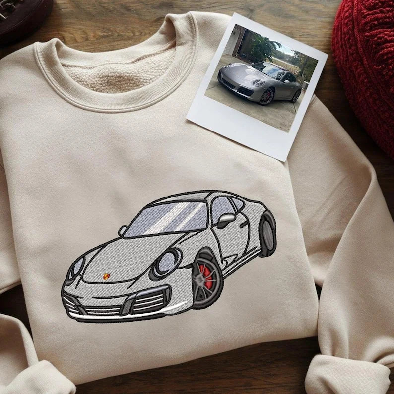 Customized Car Embroidered Hoodies