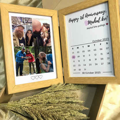 💖🎁Customized Couple Photo Folding Photo Frame, Valentine's Day Gift, Anniversary Gift