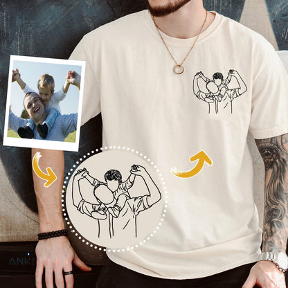 To My Man - Custom Photo Embroidery Shirt