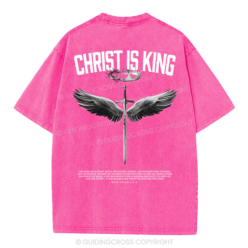 Christ Is King Christian Washed T-Shirt