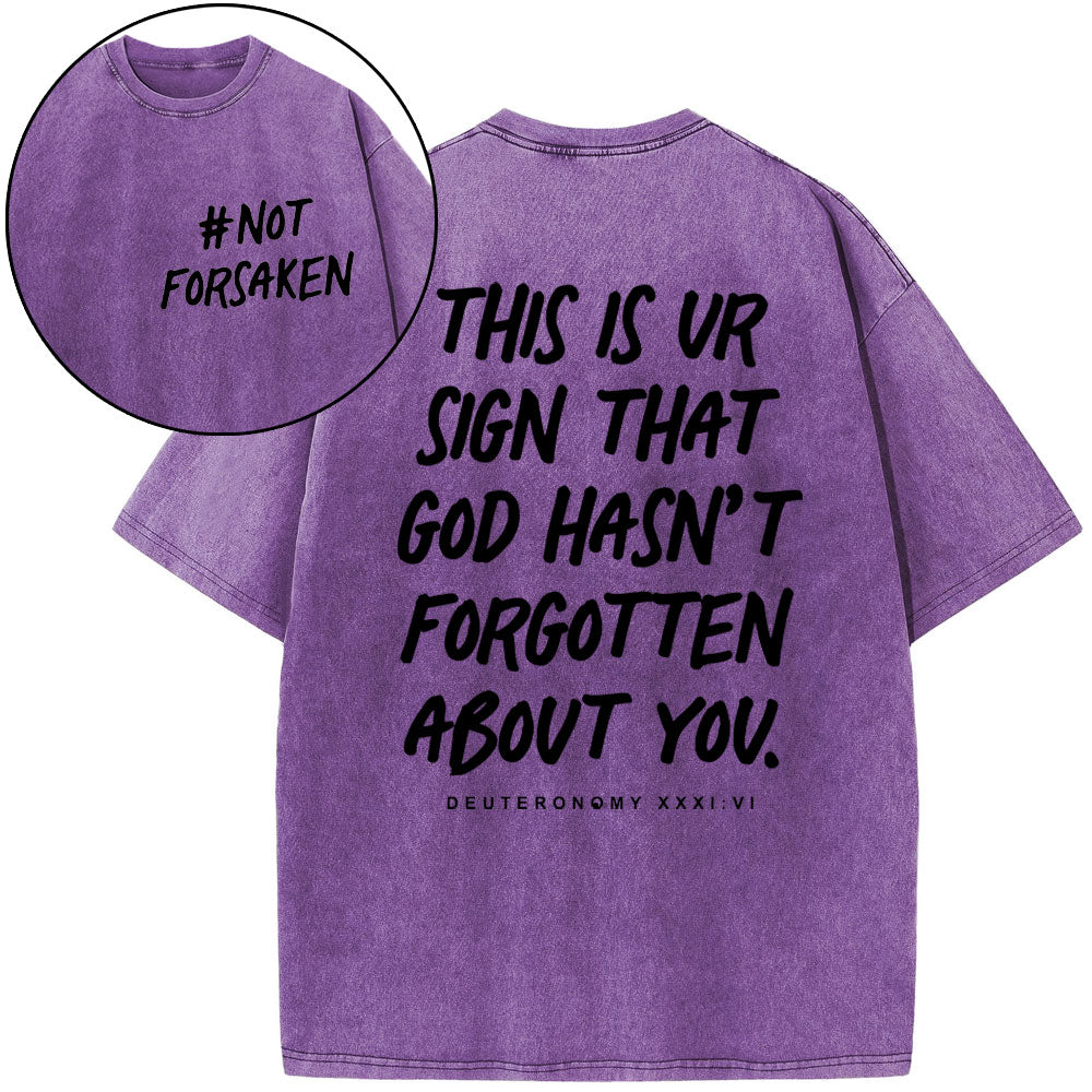 Not Forsaken Christian Washed T-Shirt