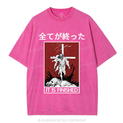 It Is Finished Christian Washed T-Shirt
