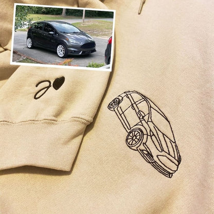 Customized Car Embroidered Sweatshirt