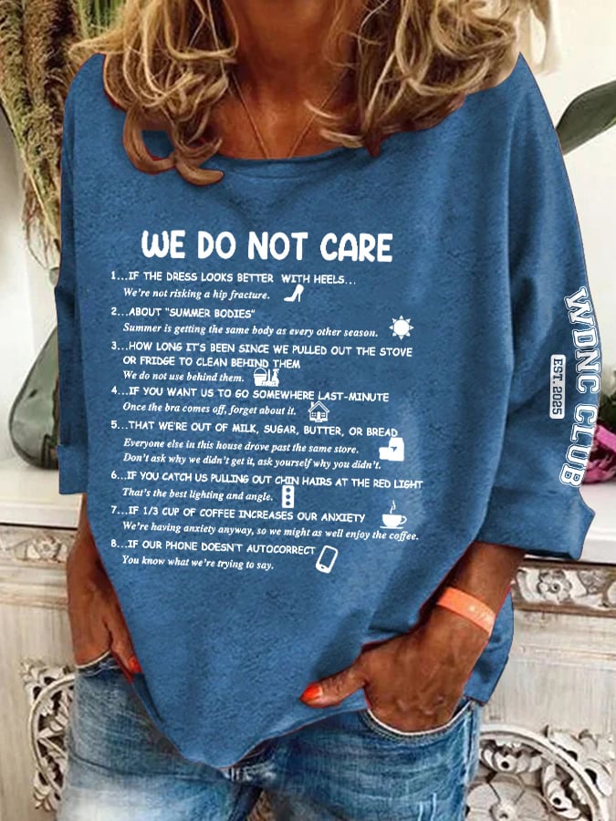 🔥Buy 3 Get 15% Off🔥Retro Funny WDNC Club Menopause Perimenopause Print Sweatshirt