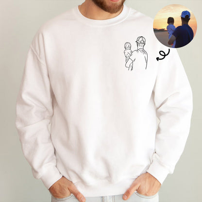 To My Man - Custom Photo Embroidery Shirt