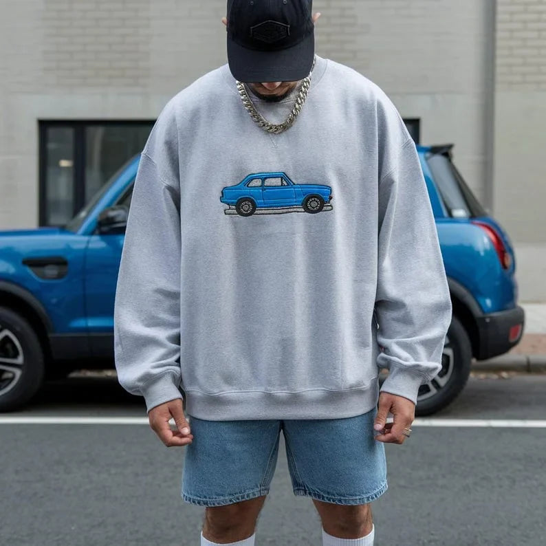 Customized Car Embroidered Sweatshirt