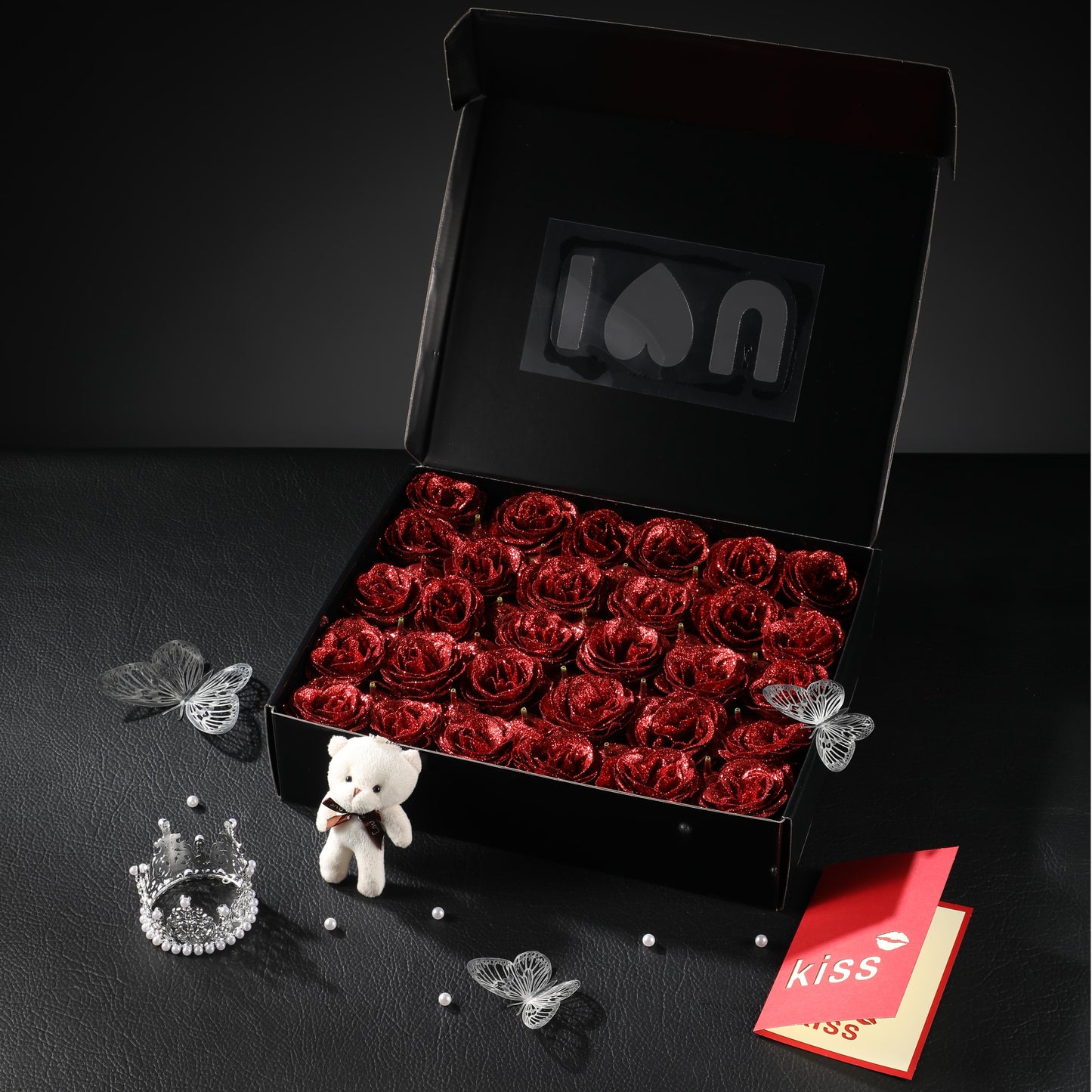 💕Glitter Rose Bouquet💕 - Best Gift to Couples (Never Wither)