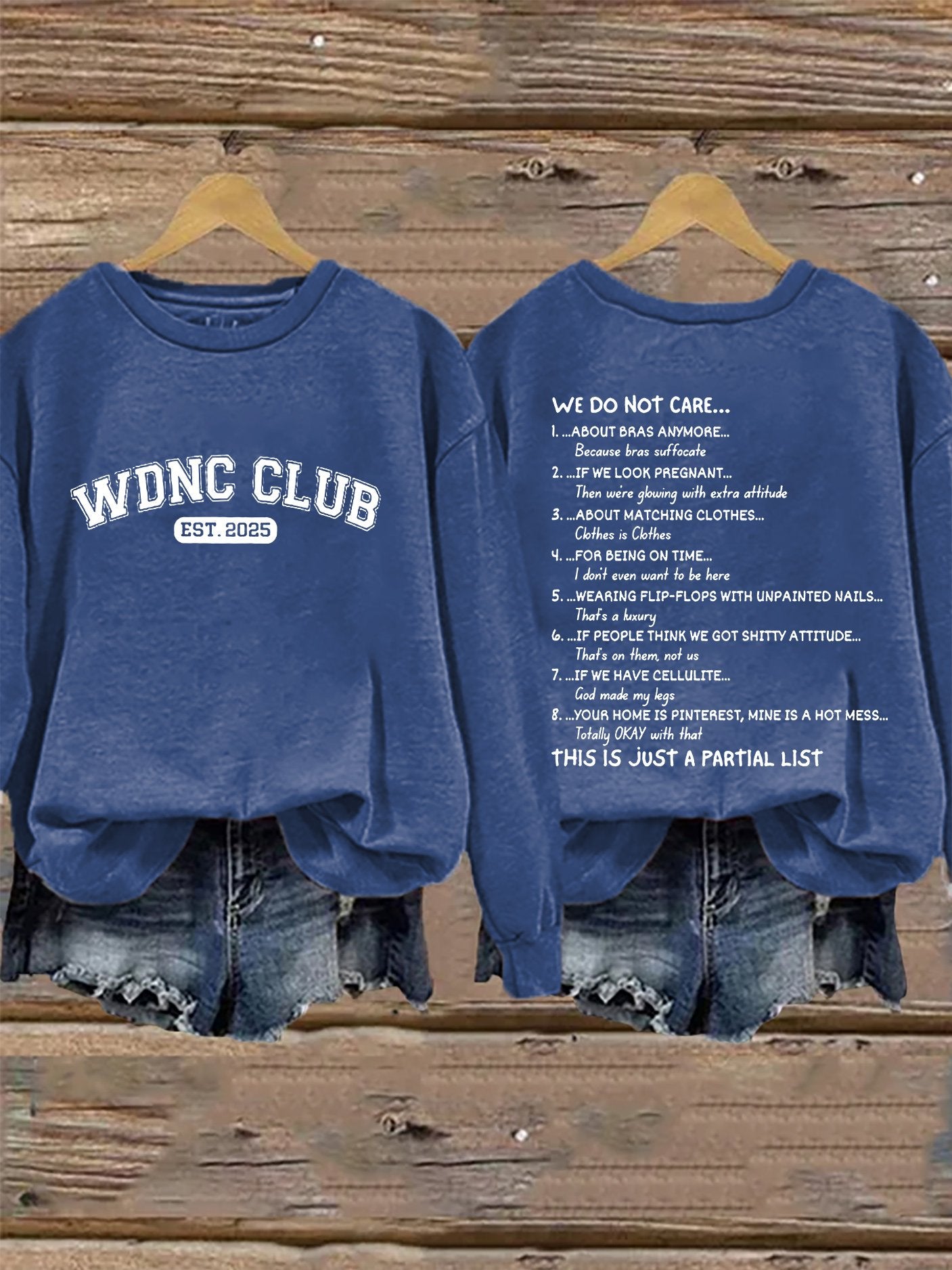🔥Buy 3 Get 15% Off🔥Retro Proud Member Of WDNC Club Est. 2025 Print Sweatshirt