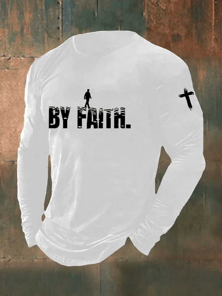 Men's Walk By Faith  Printed Shirt