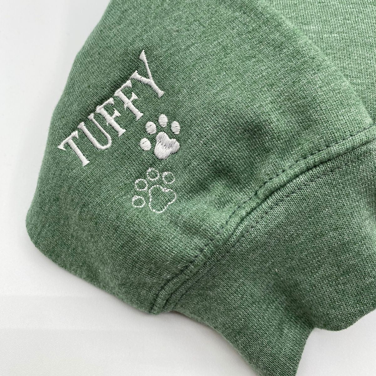 Custom Personalized Memorial Dog Shirt Outline Embroidered Dog Sweatshirt | Gift For Pet Lovers