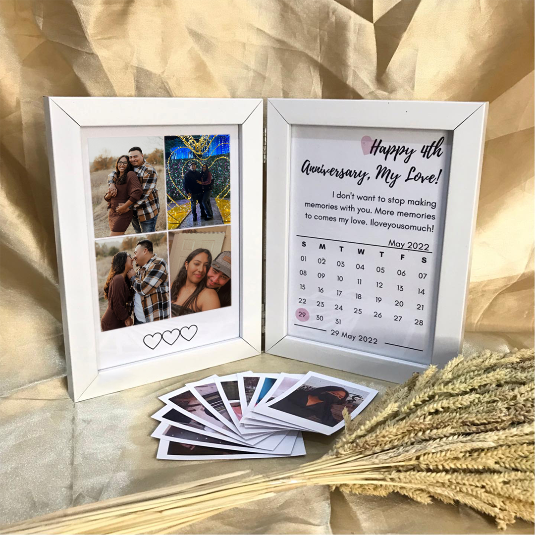 💖🎁Customized Couple Photo Folding Photo Frame, Valentine's Day Gift, Anniversary Gift