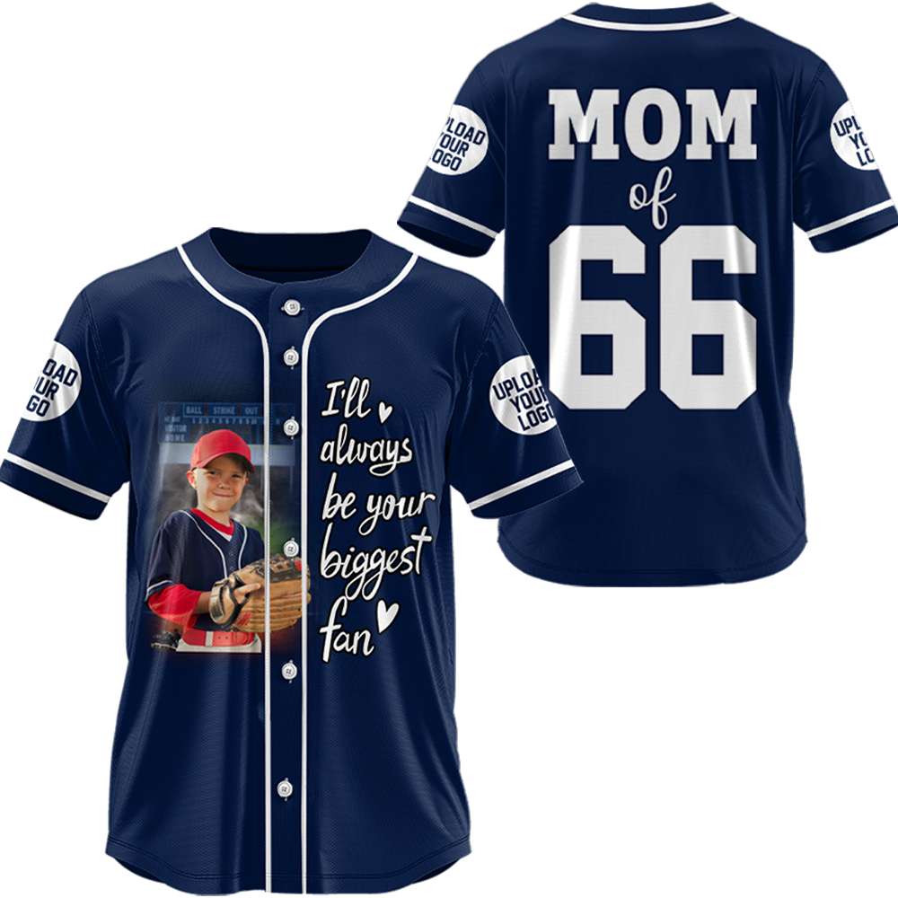 Custom Photo Baseball Game Day Baseball Jersey Gift For Baseball Lovers - Personalized Gift For Baseball Player