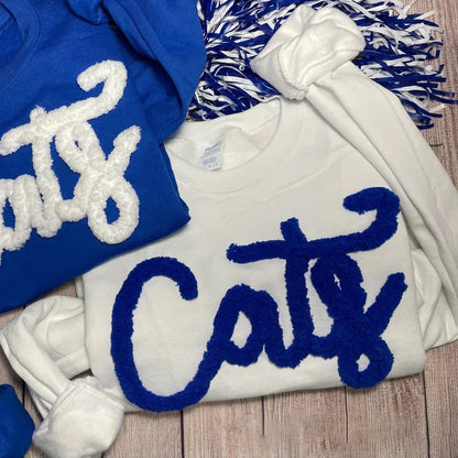 Oversized Team Chenille Embroidered Sweatshirt