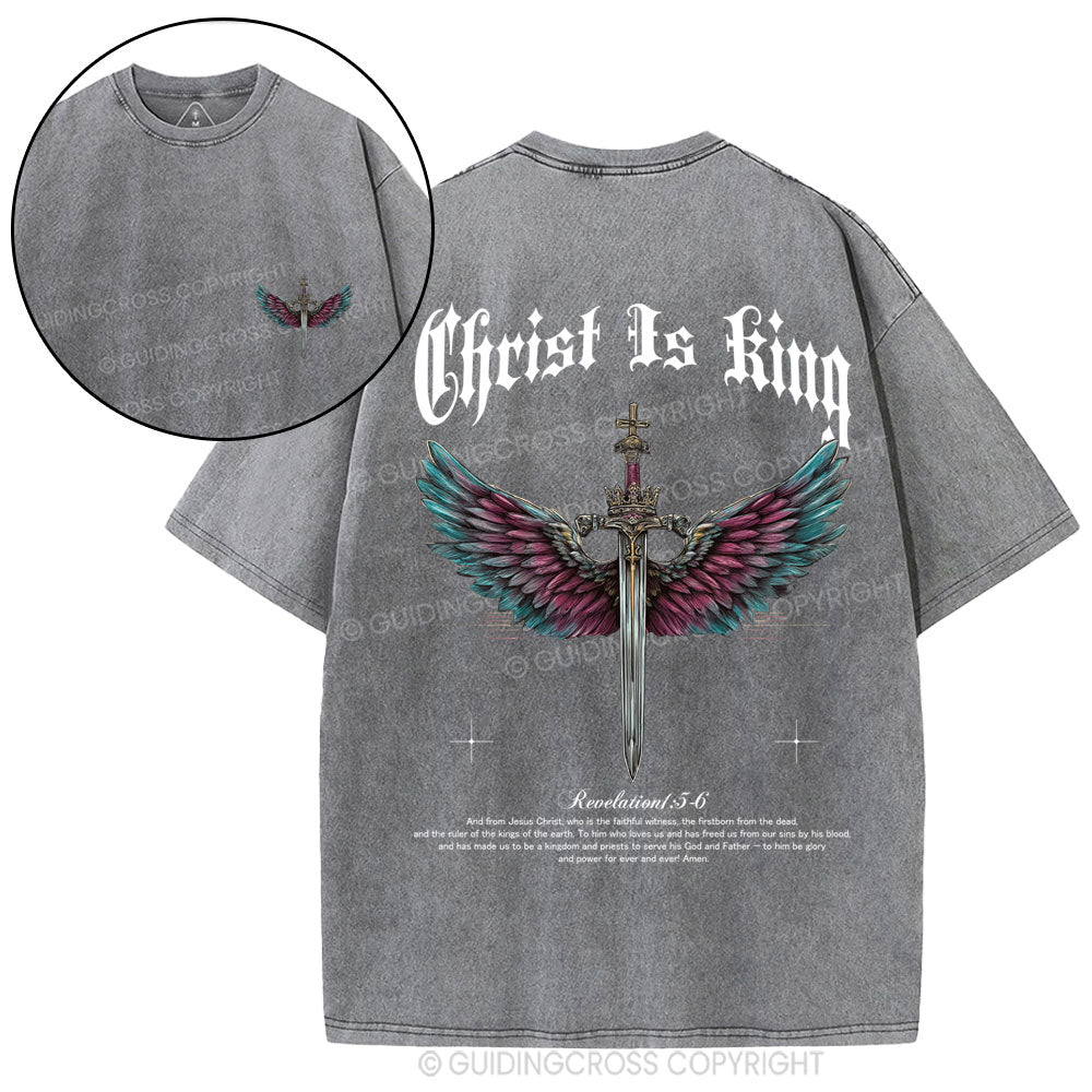 Christ Is King Christian Washed T-Shirt