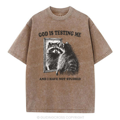 God Is Testing Me And I Have Not Studied Christian T-Shirt