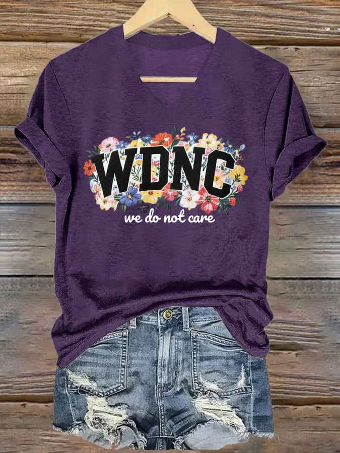 🔥Buy 3 Get 15% Off🔥V-Neck Retro Funny WDNC Menopause Perimenopause Print T-Shirt