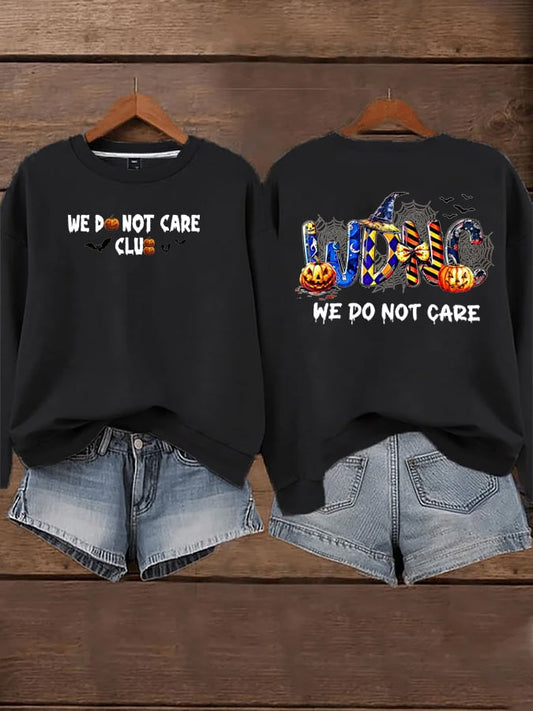 🔥Buy 3 Get 15% Off🔥Women's Halloween WDNC Menopause And Perimenopause Print Sweatshirt
