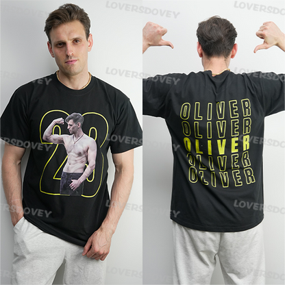 Father’s Day Custom Sport Photo T-Shirt – Personalized Sports & Fitness Tee with Name & Number