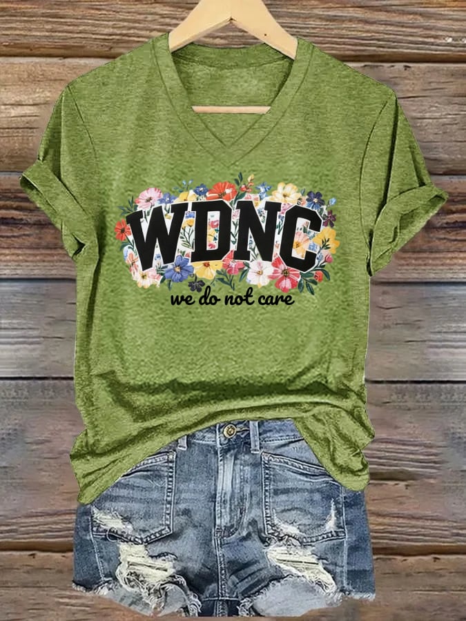 🔥Buy 3 Get 15% Off🔥V-Neck Retro Funny WDNC Menopause Perimenopause Print T-Shirt